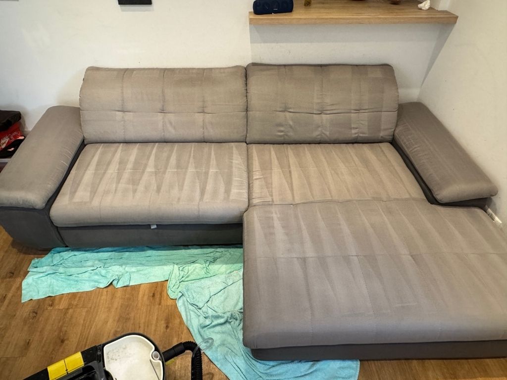 Polstercouch – nachher