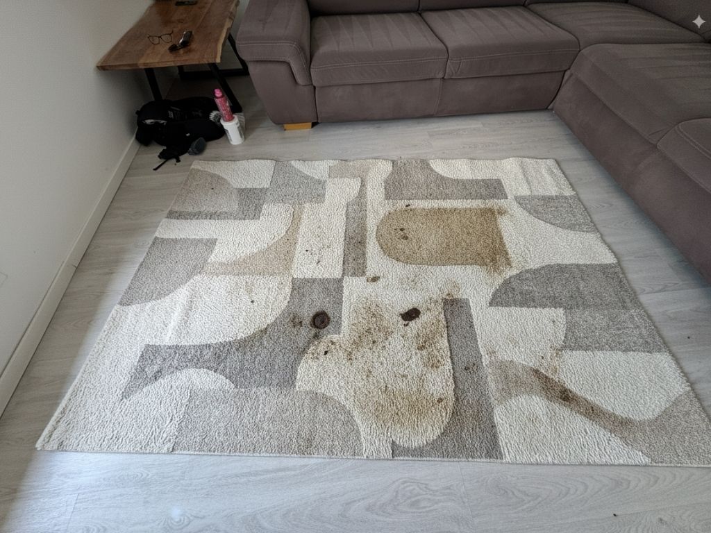 Teppich – vorher